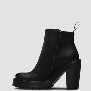 DR. MARTENS MAGDALENA HEELED CHELSEA BOOTS